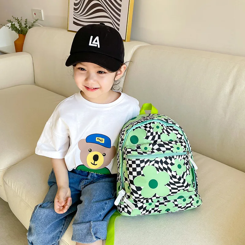 

Ins summer new small fresh flower print children girls kindergarten shoulder back primary school bag men and women