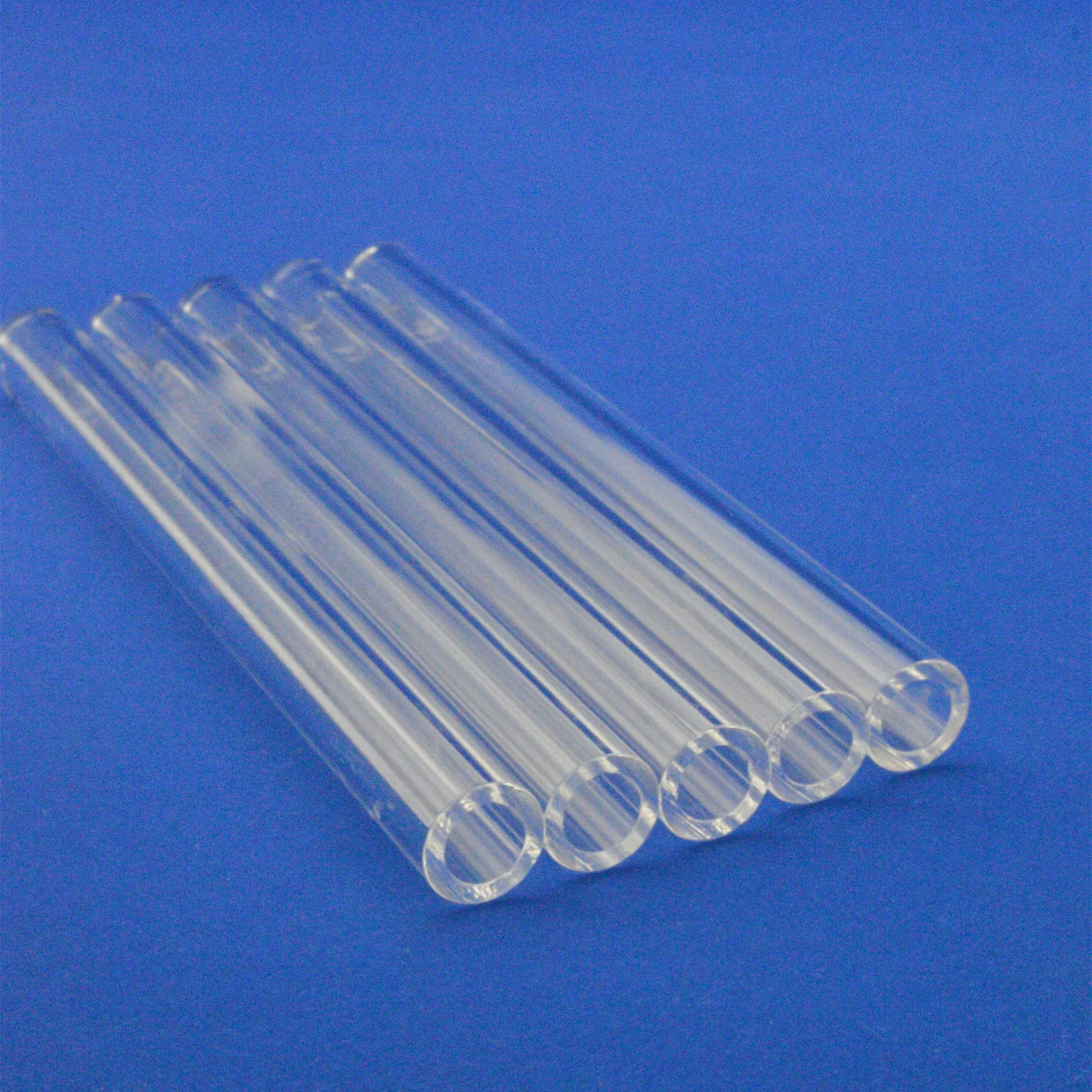 
HUAFENG high quality flat bottom clear quartz glass test tube 
