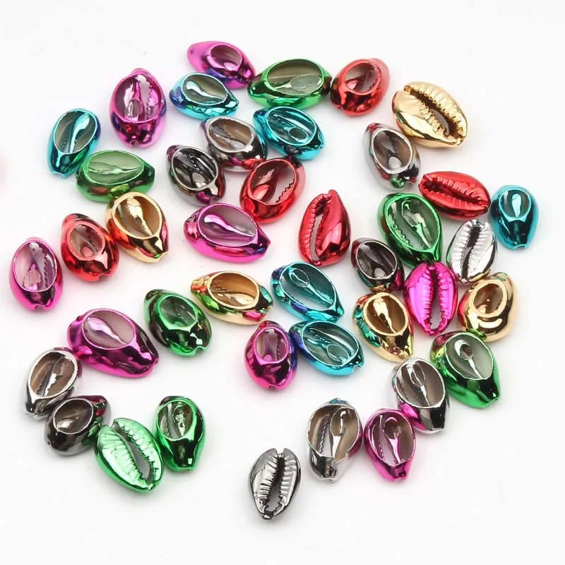 

Cowrie Conch Natural Sea Shell Beads For Necklace Bracelet Accessories, White