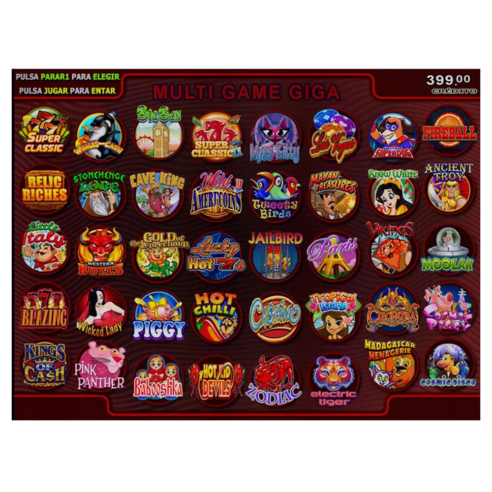 

40 in 1 Game Red Game Board Jackpot Game Machine Board
