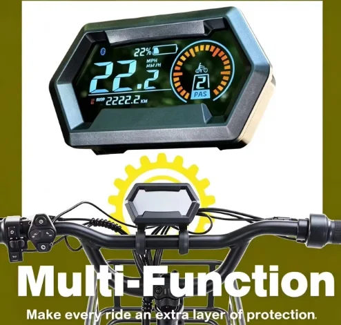 350W Fat Tire Blue Small Electric Tricycle Folding Adults 3 Wheel Cargo Booster Removable Lithium Battery Brushless Motor