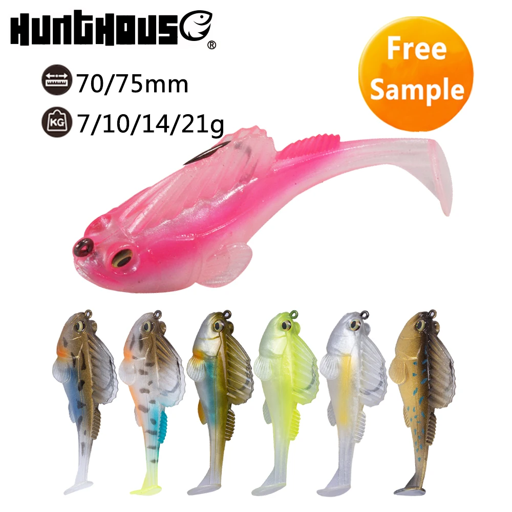 

Japan silicone jigging fishing painted soft swimbait, 4 colors