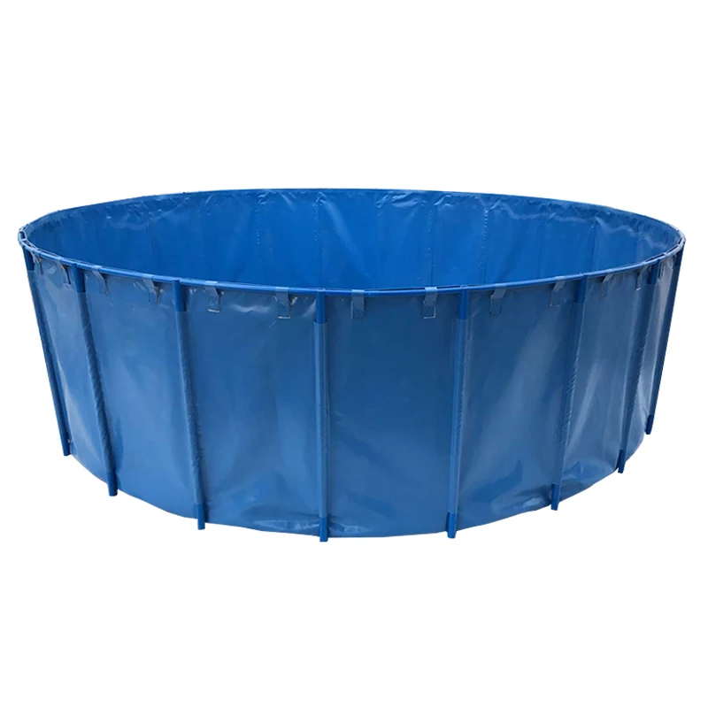 

Mobile and foldable plastic fish tank, biofloc tank and tarpaulin aquaculture pvc tanks for fish farming, Blue;black;green;other color