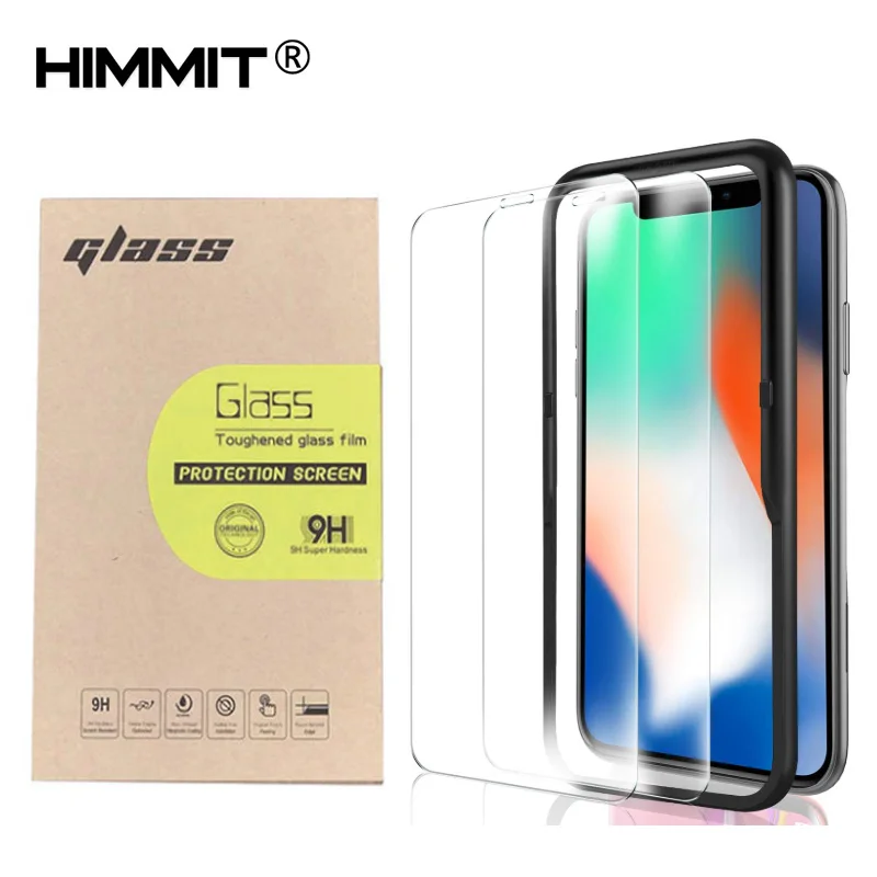 

3 Pack Anti-fingerprint 9H Tempered Glass Protector For Iphone X Xs 11 Pro Max 2.5d 0.2mm thickness Screen Protector