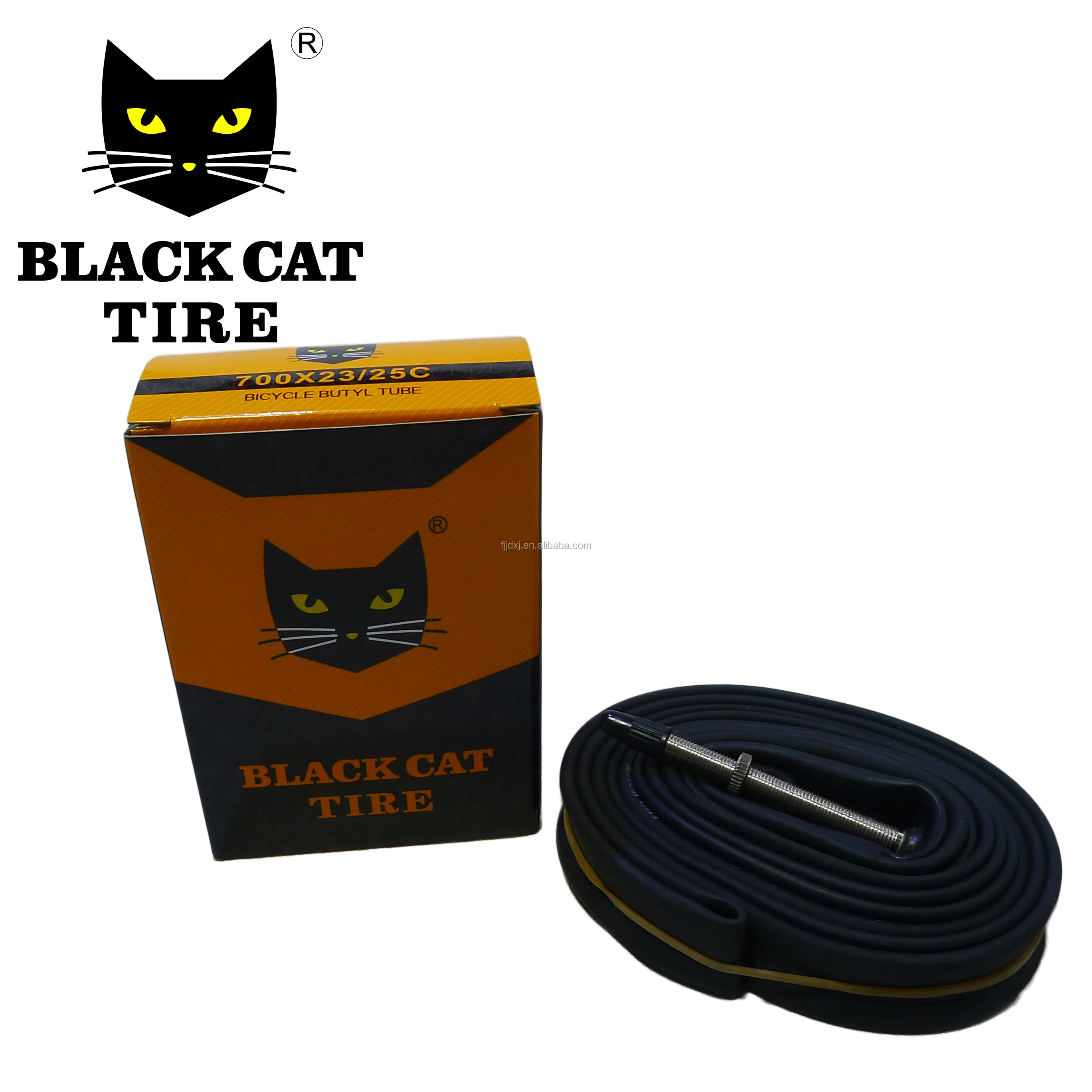 

High-quality bicycle inner tube 700x35/43C AV48 for road bicycle tube, Black