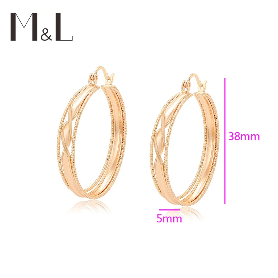 

X000704054Xuping Jewelry gold big earring hoops fashion 18k custom gold charm jewelry copper earrings hoop wholesale earrings