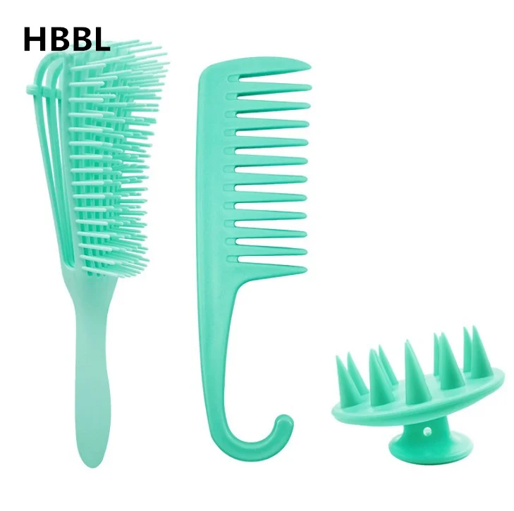 

Manufacture high quality adjustable customized logo 8 rows detangling hair brush magic hair comb, Customized color