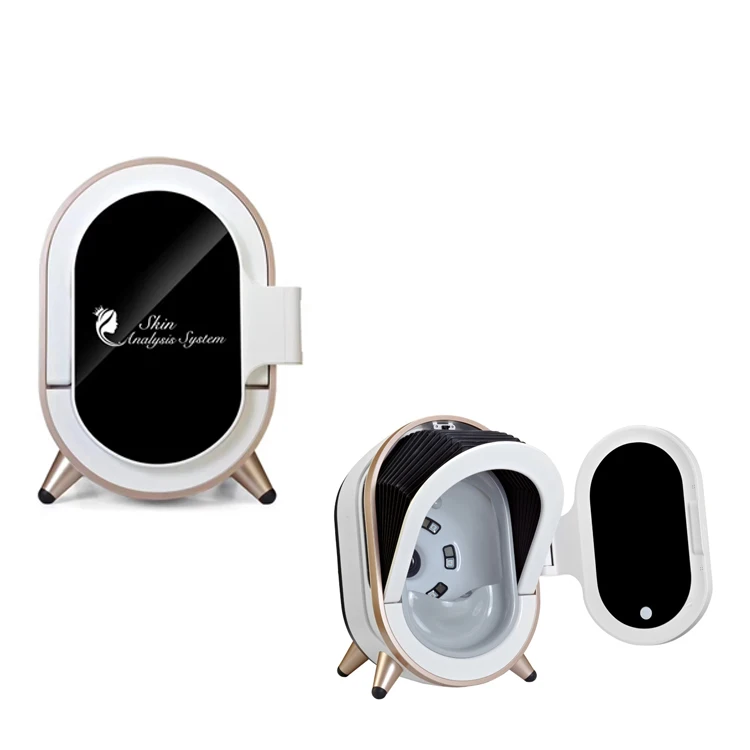 

Magic Mirror Automatic 3D Skin Analyzer Machine skin analyzer machine facial, White + golden
