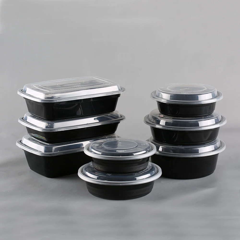 Rectangular Recyclable Disposable Tiffin Box Plastic Food Containers ...