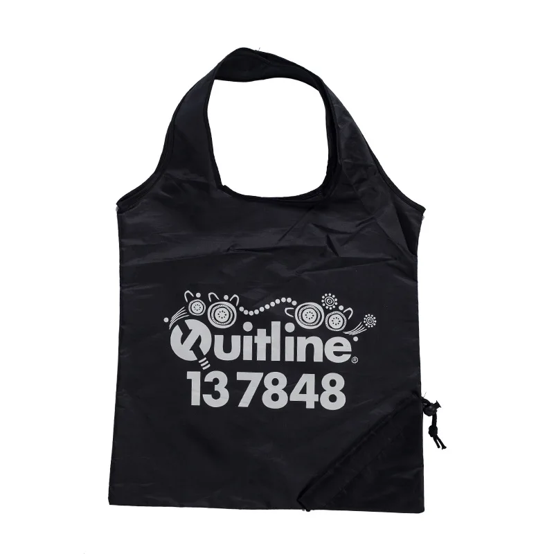 

wholesale eco friendly foldable RPET 190T polyester T shirt folding shopping bag