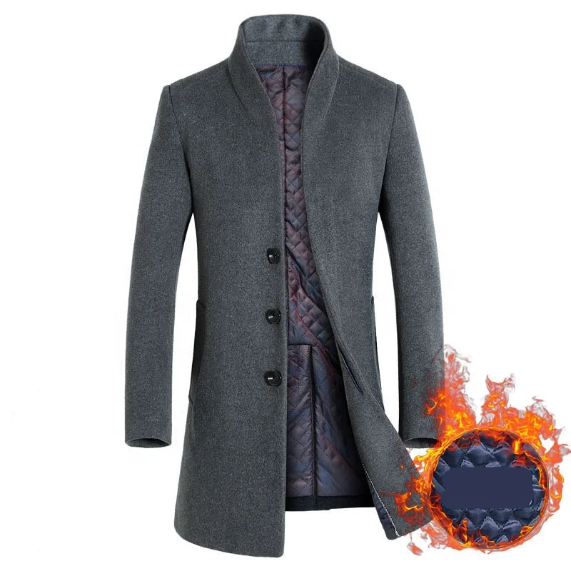 

Fall/Winter 2021 Men's Jacket Oversized Plus Cotton Men's Woolen Coat, Pictures