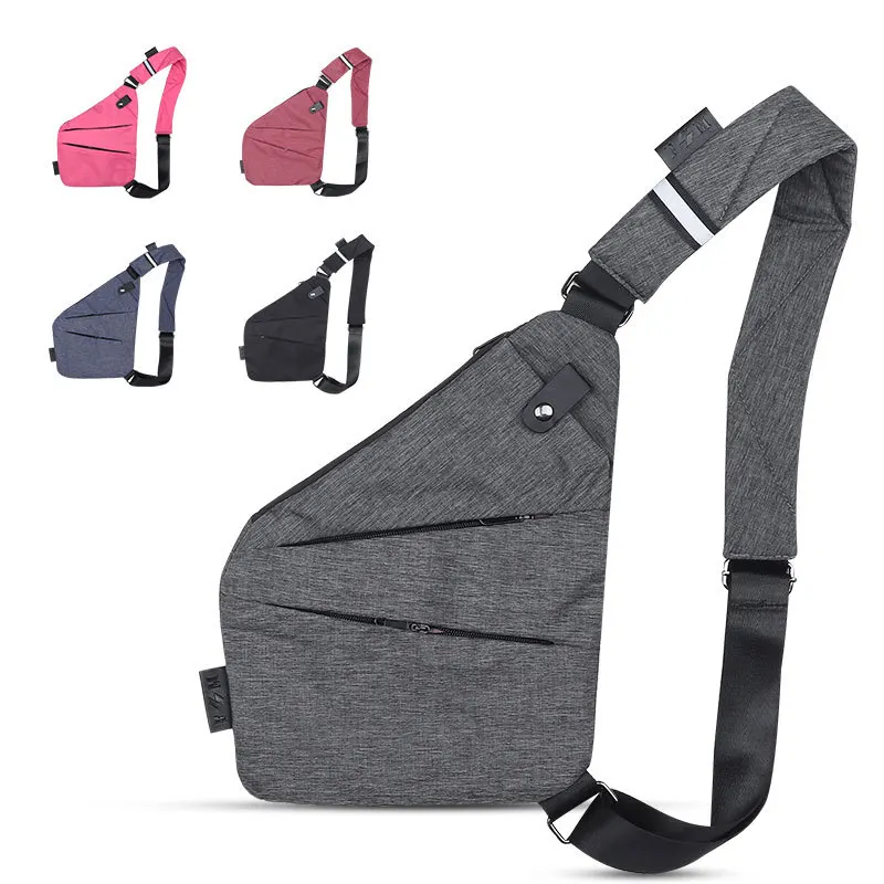 

Men's digital storage gun bag diagonal outdoor sports waist bag personal one-shoulder anti-theft bag, Customized color