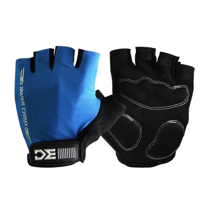 

CUHAKCI Half Finger Cycling Gloves Anti-slip Lycra Bicycle Riding Gloves Anti Slip for MTB Road Mountain Bike Sport Gloves Solid, Red, blue, black, gray