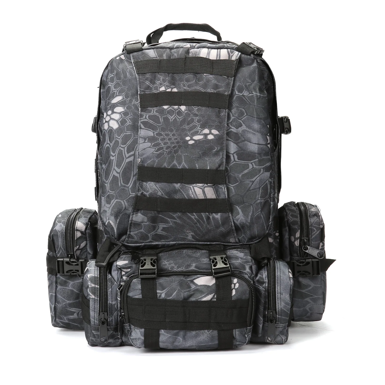 

Outdoor multifunctional combined backpack Men's and women's tactical backpack Outdoor sports hiking and mountaineering bag, Black, army color, jungle camouflage, cp, acu,