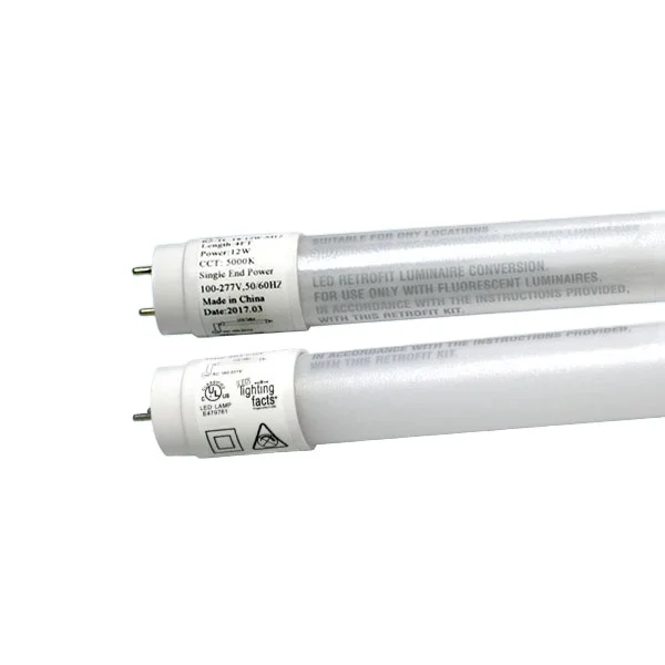 170lm/w 10w Nano plastic LED tube type A+B tubes plug and play or ballast bypass LED tube