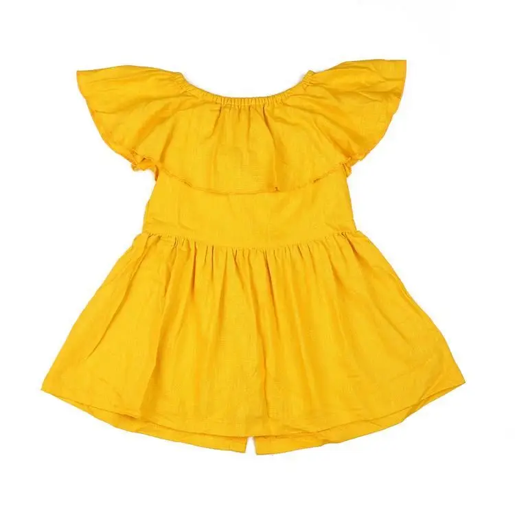 plain yellow dress