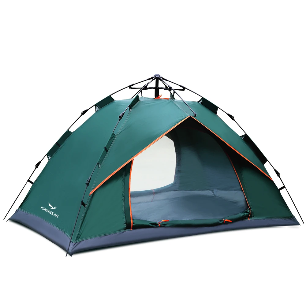 

Ready to Ship Cheap Easy Set up 1-2 person Automatic Pop Up Instant Camping Tent, Green blue orange or customized