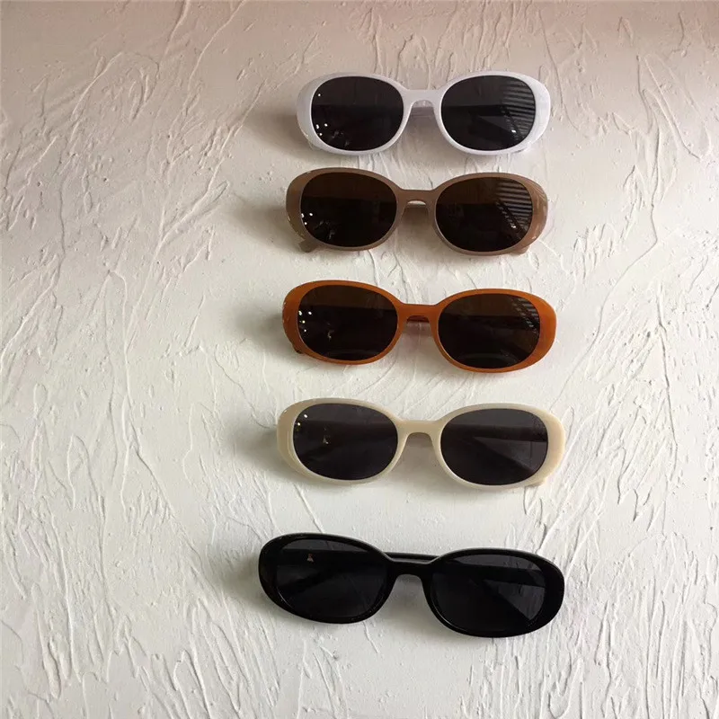 

Wholesale Retro Oval Sunglasses Men And Women Fashion Sunglasses White Color, As show