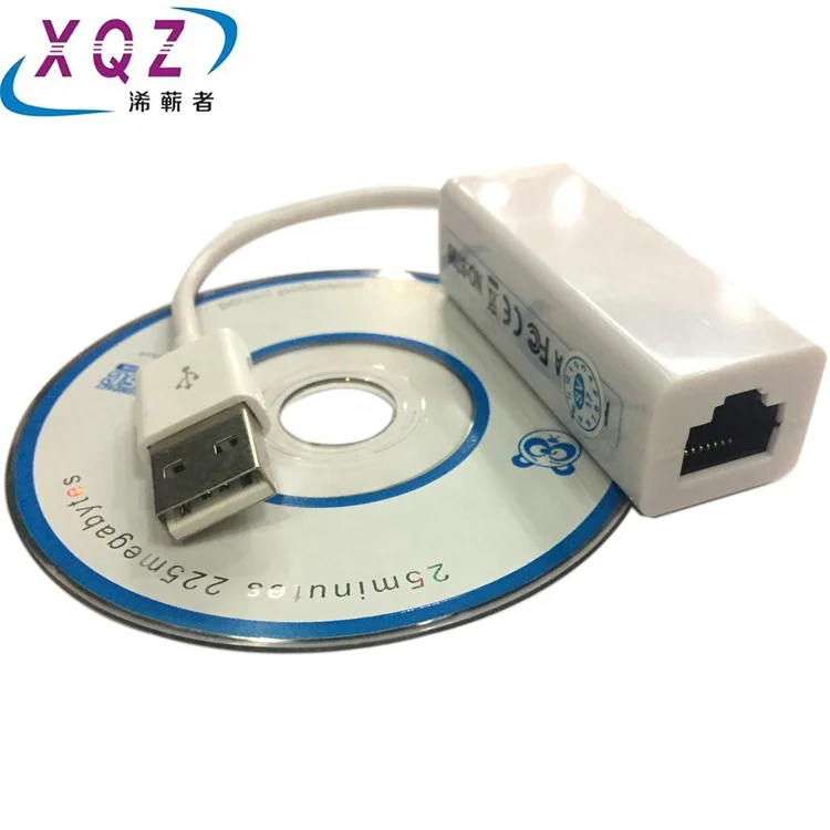 

USB LAN card USB2.0 to ethernet adapter 10Mbps/100Mbps 9700 USB to RJ45 for PC white