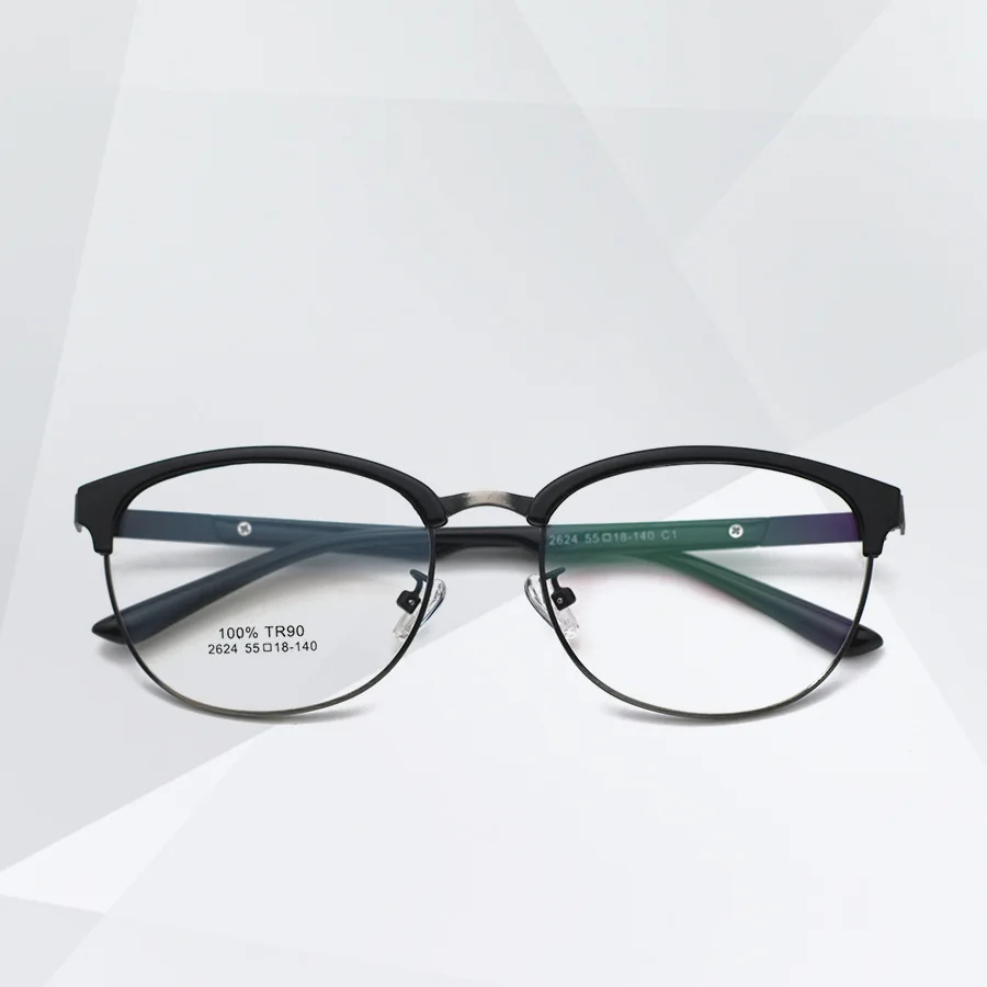 

High Quality TR90 Vintage Fashionable New Design Eyeglasses Optical Frame Square Shape Eyewear, 4 colors