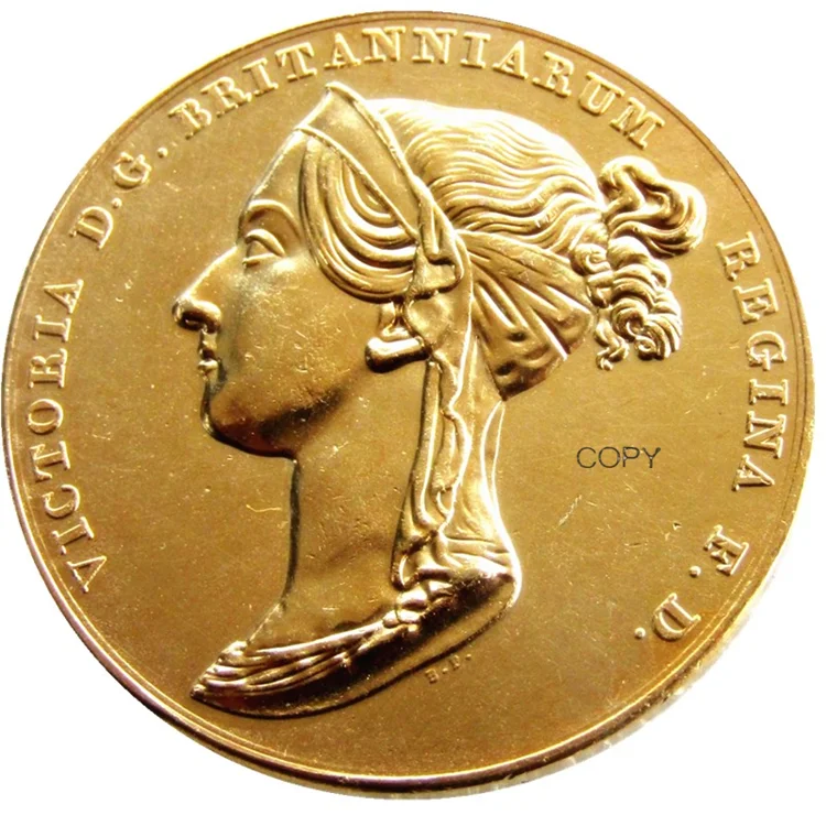 

Reproduction 1838 Victoria Coronation Gold Plated Coins