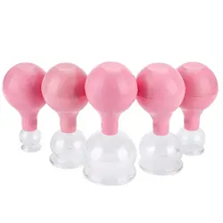 Pink Vacuum Cupping Cans Chinese Suction Family Bo