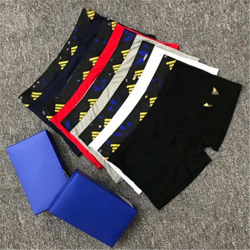 

Letter A Printed Sports Trendy Brand Men's Underwear, White/red/black/gray/blue