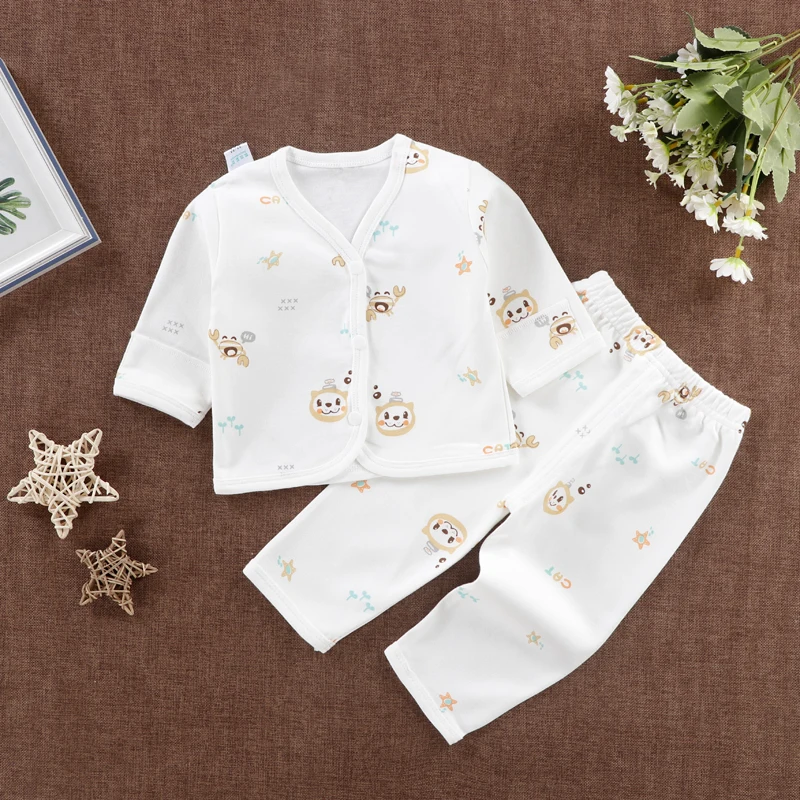 

2020 new baby clothes baby two-piece set boys and girls home clothes soft baby set cotton manufacturer