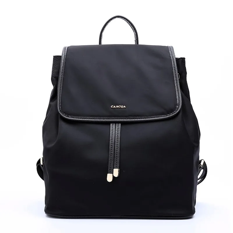 

1068a Western style wholesale waterproof nylon custom lady bag backpack, Black, various colors are available