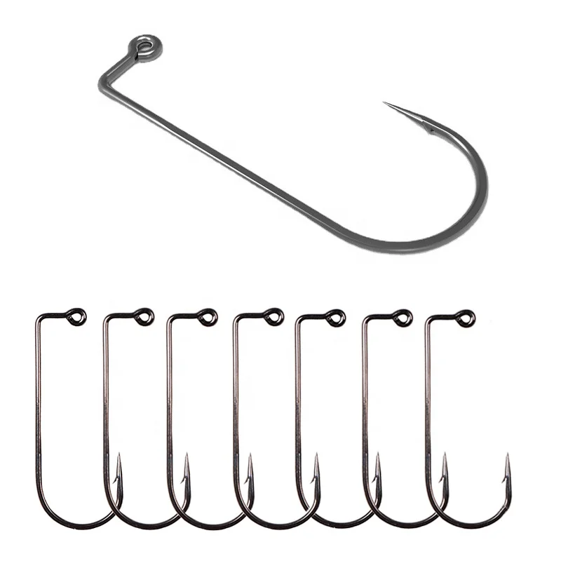

2022 New Fishing Tackle Accessories Right Crank Lead Hook Anti-Hook Fish Hook For Sea, Silver