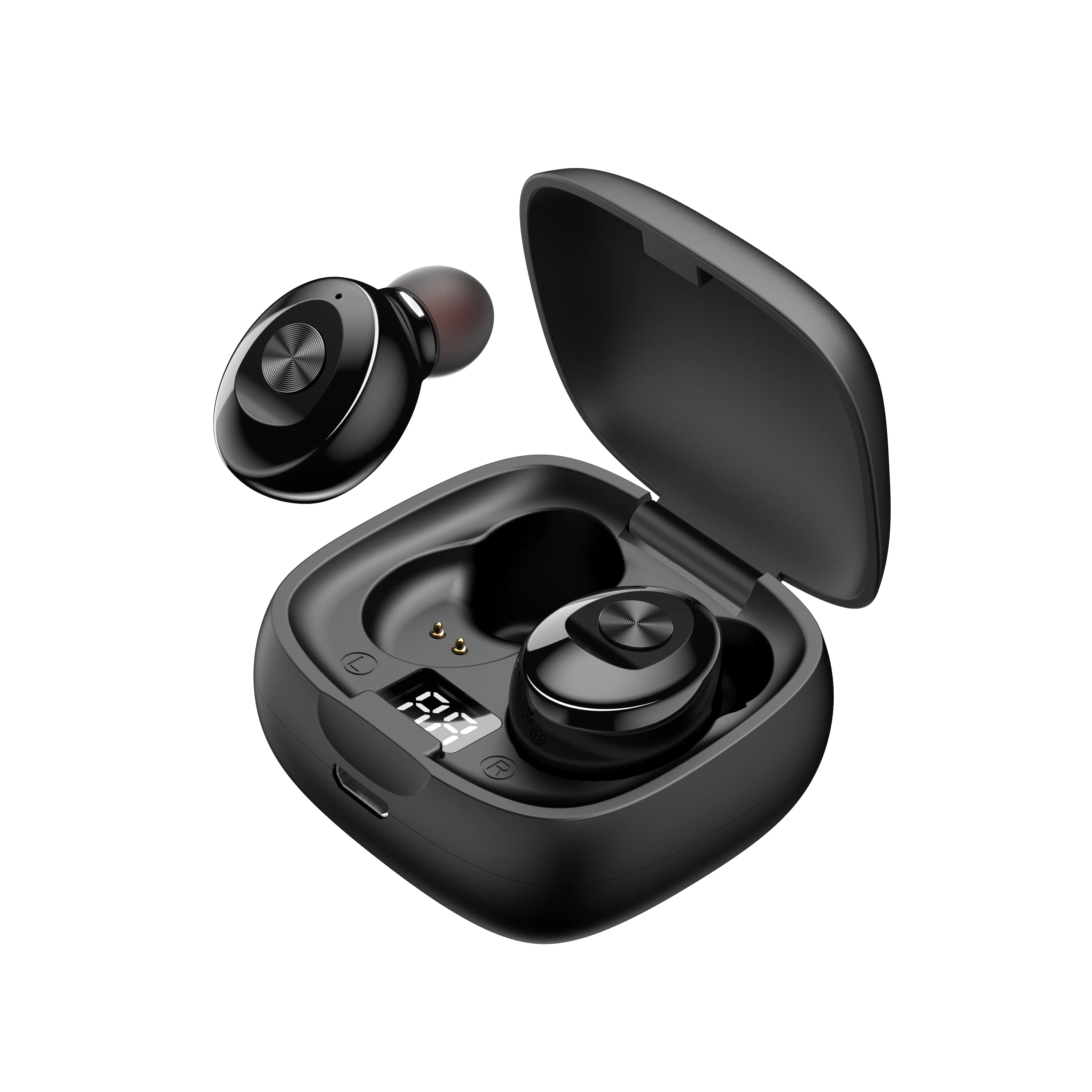 Kingstar oem cube stereo twins tws earbuds earphone true wireless pocket mini earpiece headphone