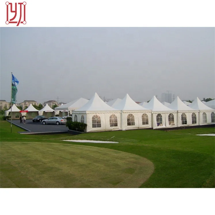 

3x3m 4x4m 5x5m high peak marquee square pvc tent pagoda tent, White,red,|blue,yellow,green or can be customized