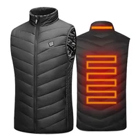 

Winter Outdoor Men Heated Vest USB Heating Vest Winter Thermal Cloth Feather Camping Hiking Warm Hunting Jacket