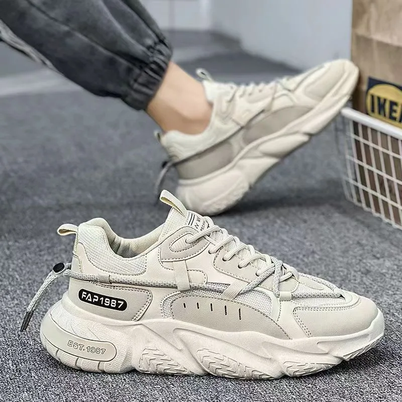 2024 Fashion men's sports shoes Breathable thick sole casual sports shoes
