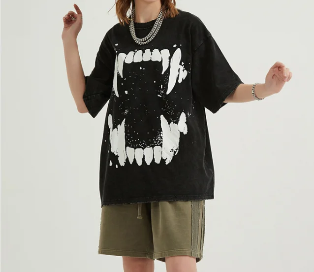 

2021 new fashion casual street hip-hop style custom unisex T-shirt