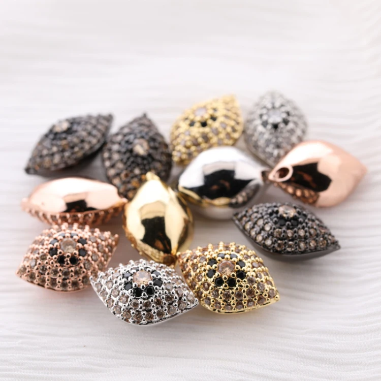 

2021 Womens Elegant Design Handmade CZ Micro Pave Eye Charms, Picture