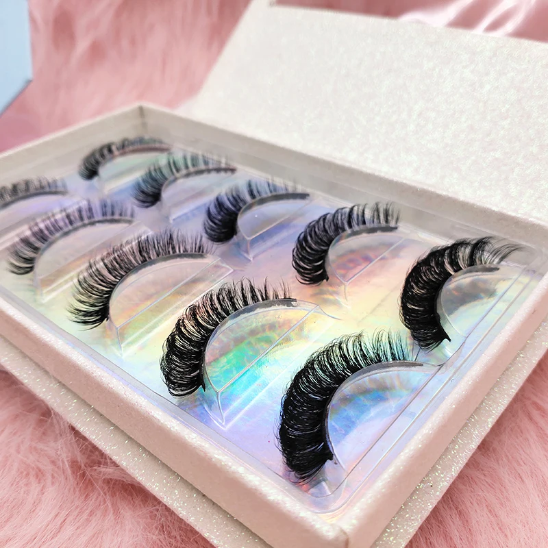 

2022 Russian Style Strip Lashes Deep Curl Russia Strip Lash Private Labels