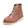 new model fashion top quality china factory direct wholesale custom cow leather retro luxury too quality boot shoes men