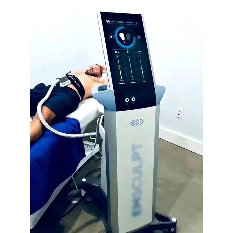 

2021 New Technology HI-EMT EMslim Muscle Stimulation Body Sculpting Shaping Electromagnetic Muscle Building Machine, Blue