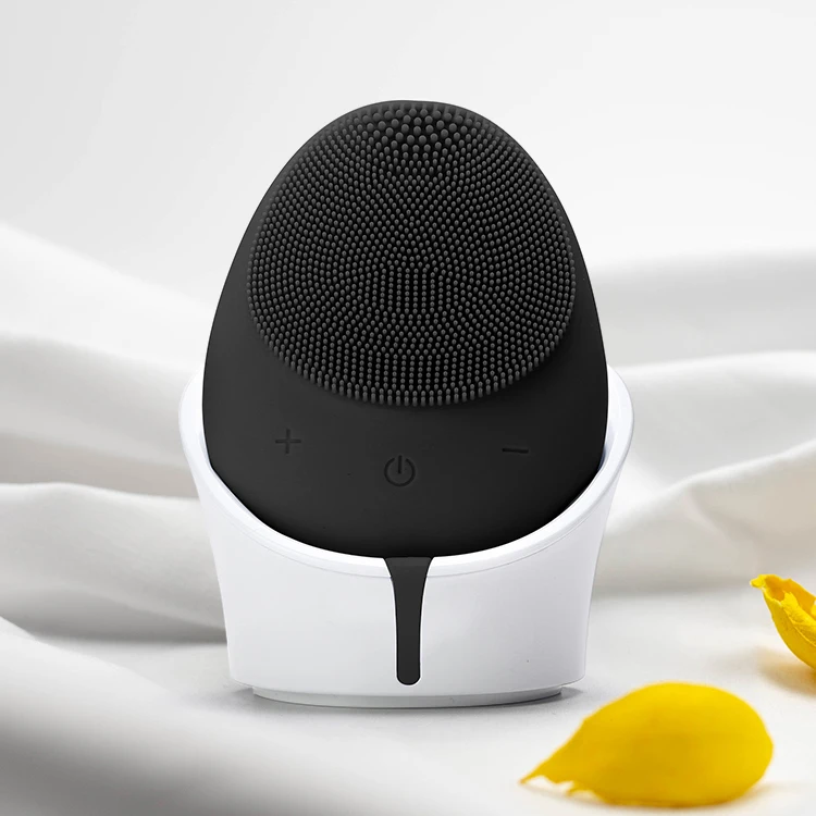 

Top quality wireless charging cleansing facial exfoliating brush sonic cleanser