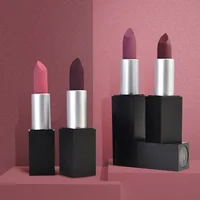 

New custom red velvet no logo oem luxury nude cosmetic vegan private label matte lipstick