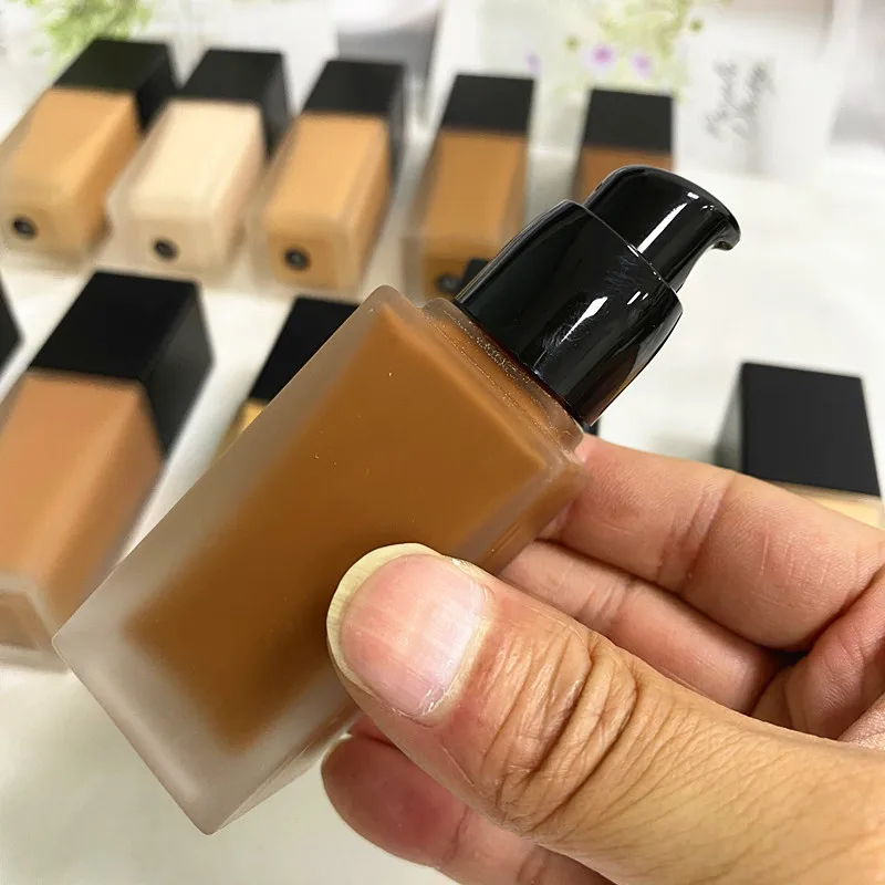 

SPF15 foundation (new) private label waterproof liquid foundation bottle customize logo full coverage foundation, 25 colors