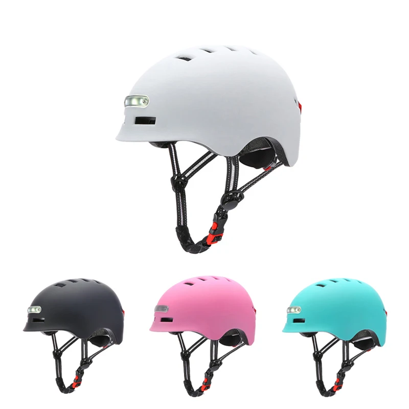 2020 Good Price Children Smart Kids Helmets Bicycle Helmet Lights Mountain Bike Riding Adult Set With Led Light for scooter