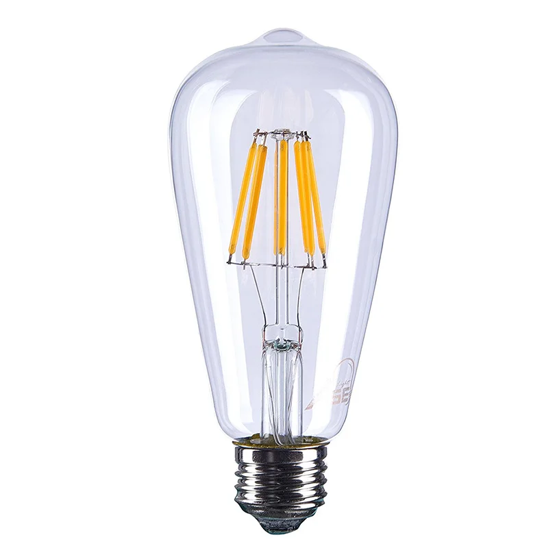 Hot Sale  led filament vintage bulb st64 e26 e27 for decor restaurant