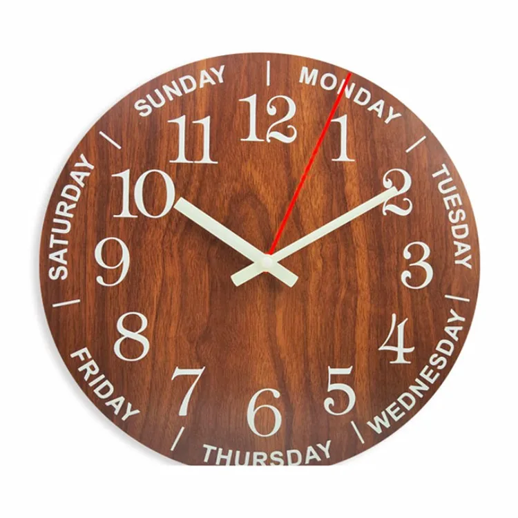 

Brand Wooden hanging watch Digital wall clock Home Creative decor Bedroom wall hanging Decoration Cheap plastic wall clocks