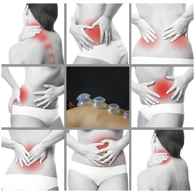 
Traditional Chinese Premium Transparent Massage Therapy Anti Cellulite Silicone Cupping Set for Neck Face Body Massage 