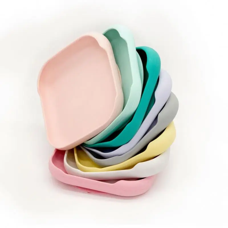 

Update New Design Eco-friendly anti spill Silicone Suction Baby Bowl with Spoon
