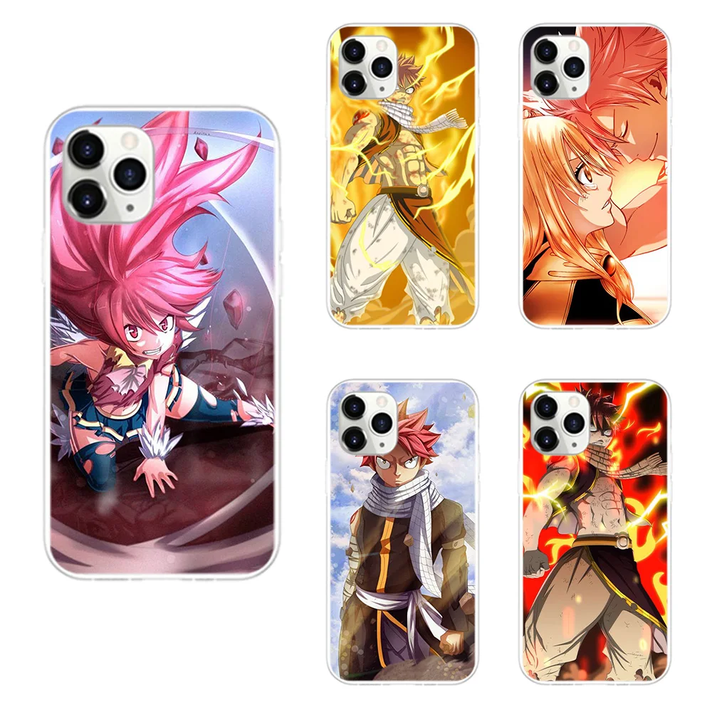 

2021 hot sale Translucent frosted soft phone caase Fairy Tail Anime UV printing DIY Case for iphone 12 11 pro max XR