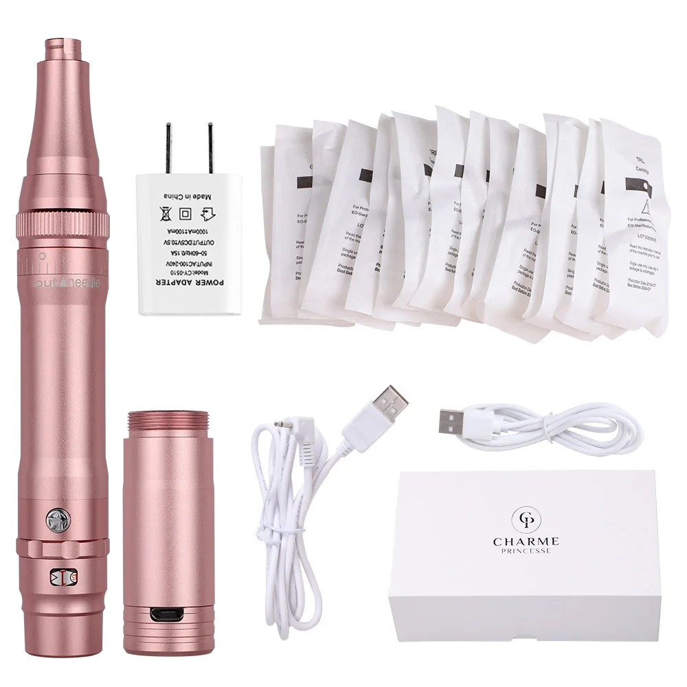 

Microbladingpen Wholesalers Permanent Make Up PMU Wireless Tattoo Pen Machine, Black, gold, pink, silver