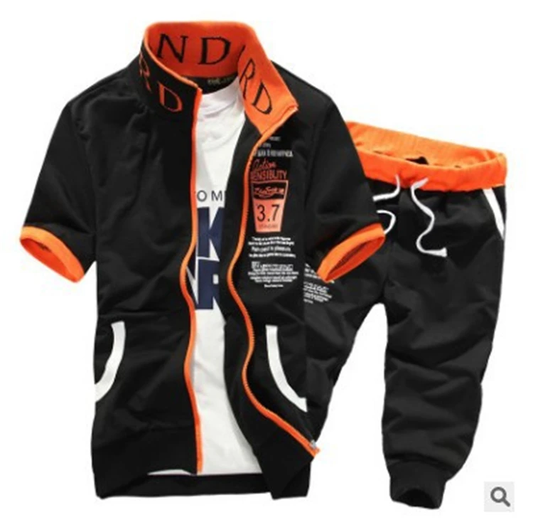 

2021 new fashion suits set for men Fashion 100% polyester quick dry men tracksuit set custom formal cubs baseball hoodie set men